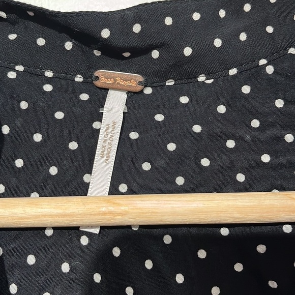 Free People Pippa short sleeve polka dot mini dress - size XS - Picture 7 of 10